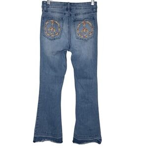 ASHLEY MASON PREMIUM Embroidered Back Pockets High-Rise Boot Cut Jeans, 7/28